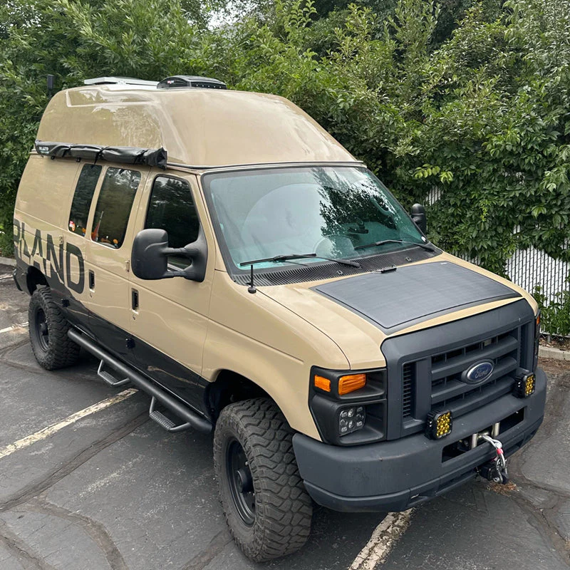 110W Hood Solar Panel for Ford Cargo Van (2018-Present E250 E350 E450) - Image 3