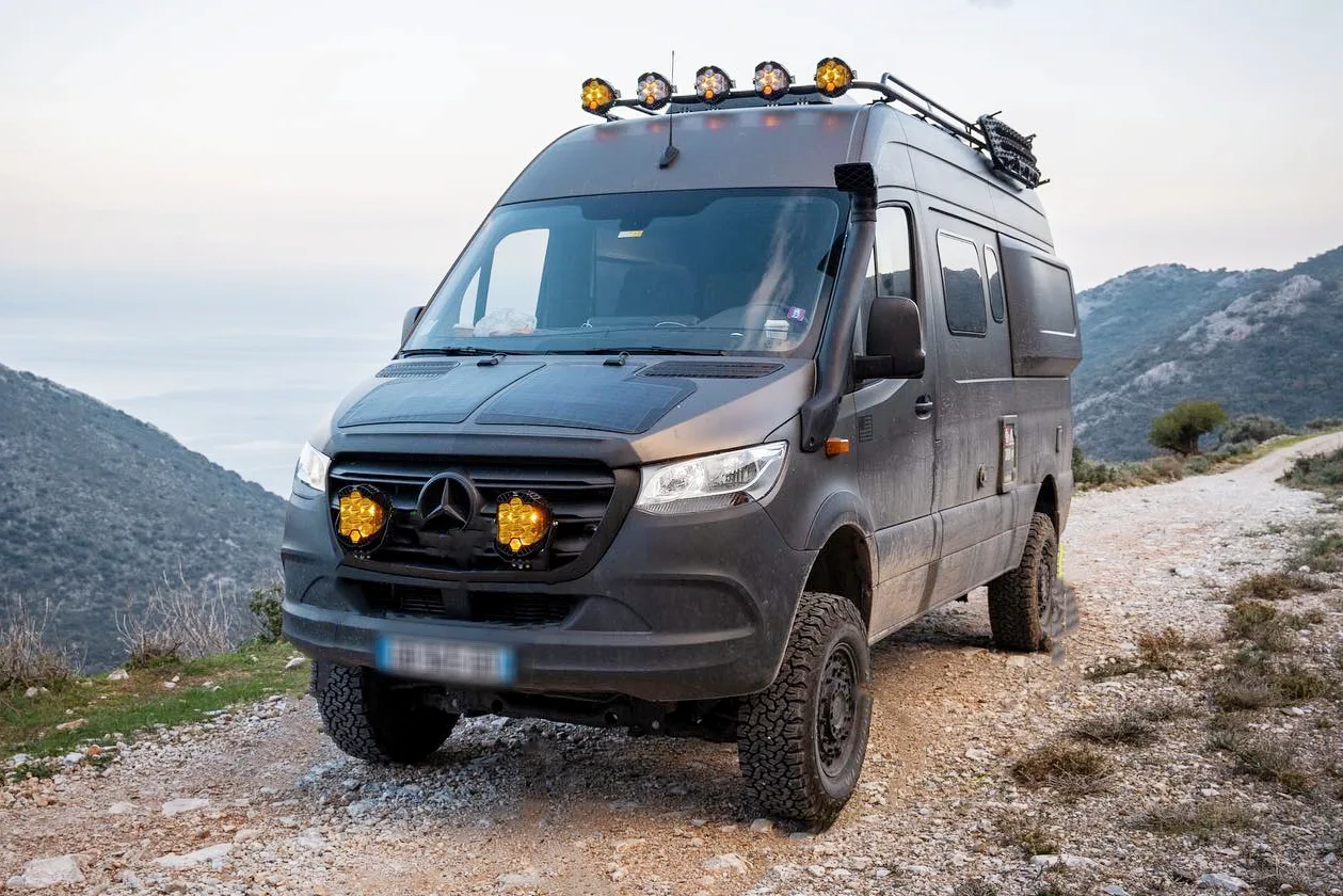 80W Hood Solar Panel for Mercedes Sprinter Van 2nd Gen (2006-2018) - Image 6