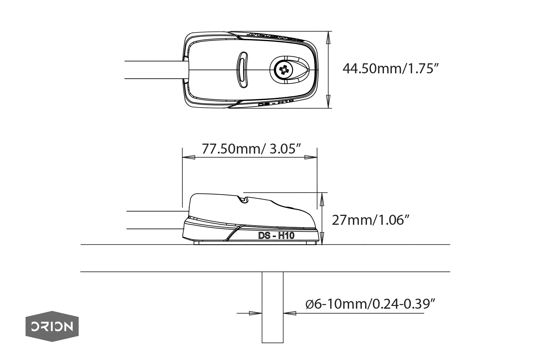 Scanstrut DS-H10-BLK Single Cable Seal - Image 6