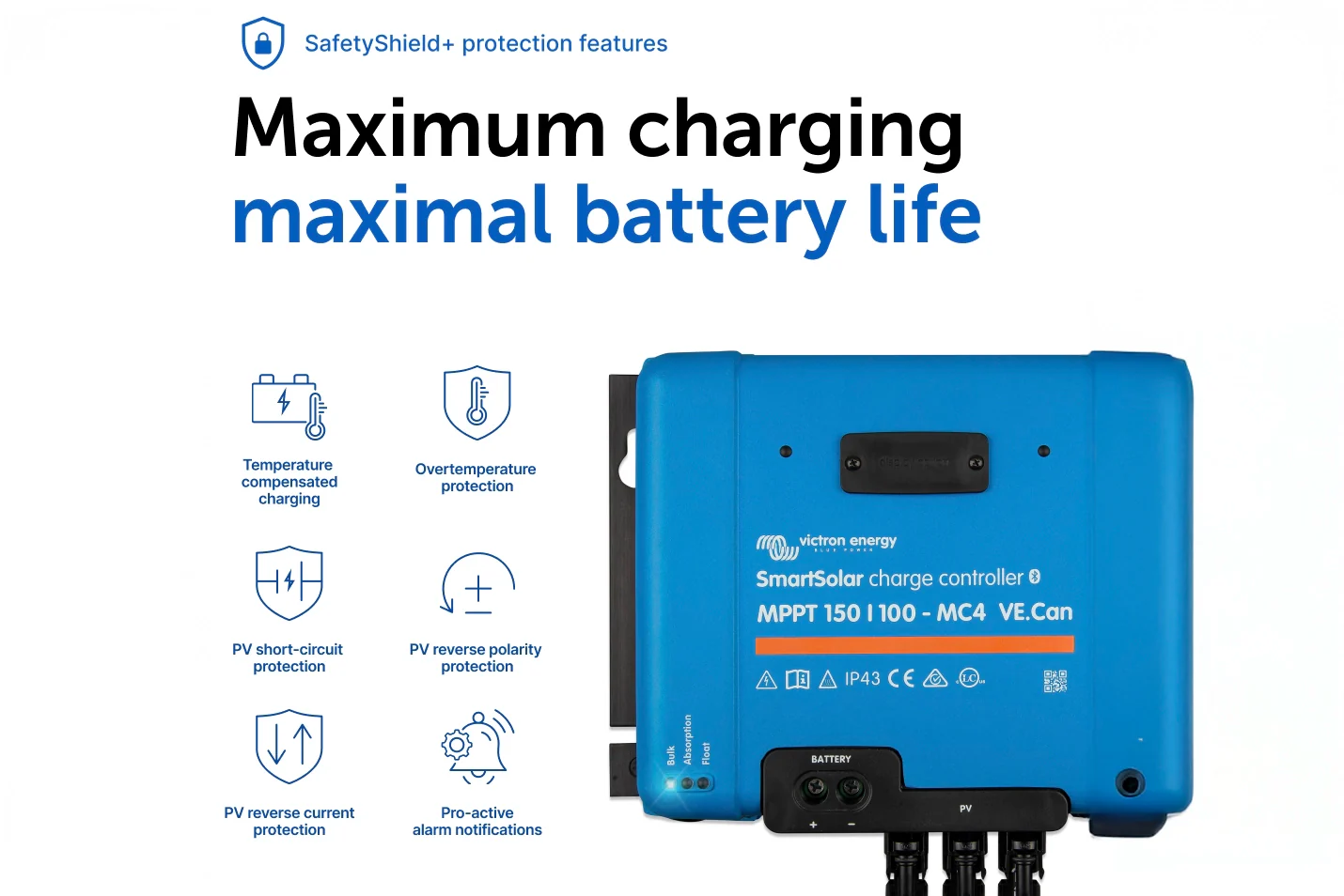 Victron SmartSolar MPPT Solar Charge Controller | Network Ready (CAN) - Image 4
