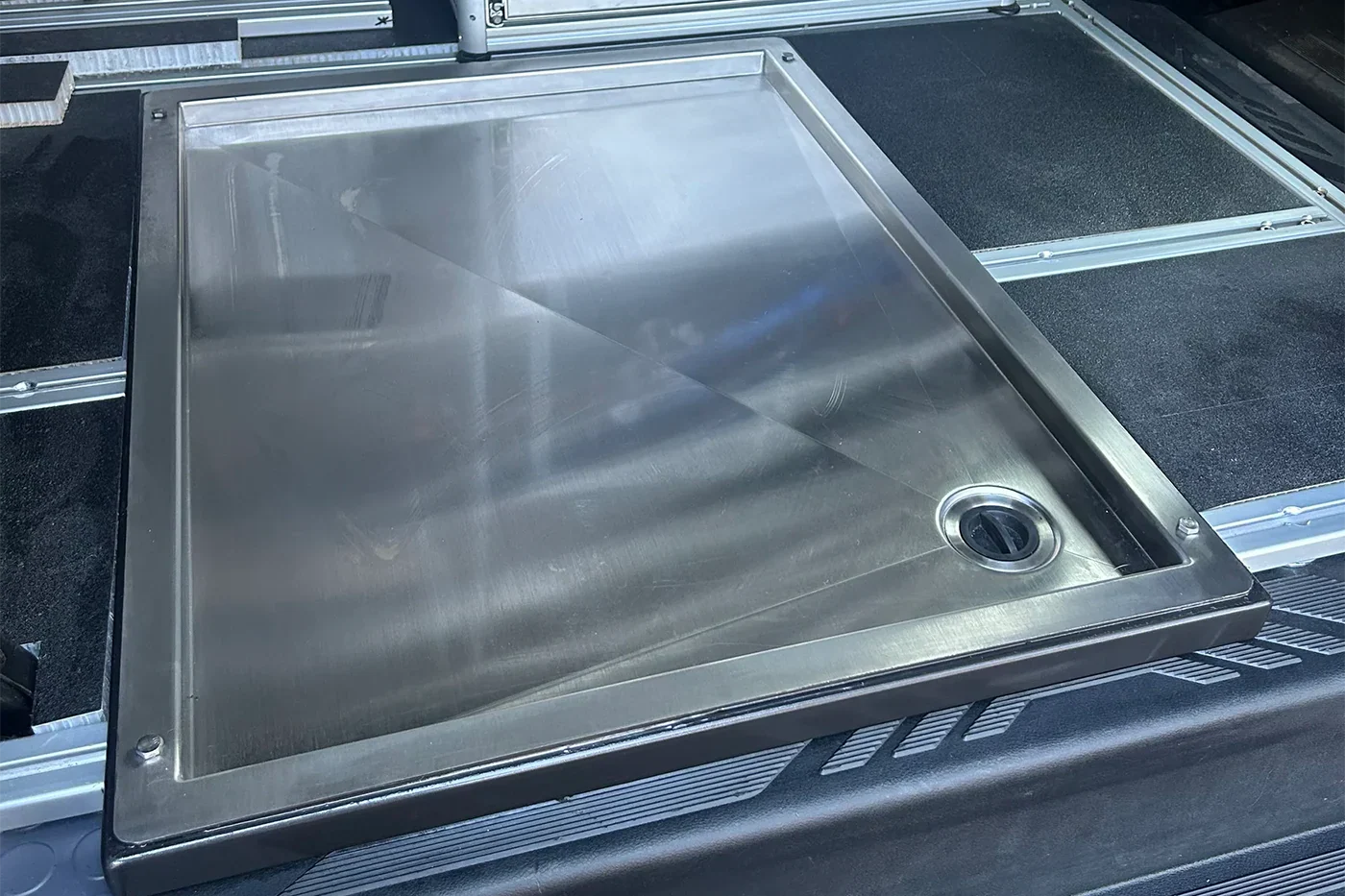 Tetravan Stainless Steel In-Floor Shower Pan - Image 7