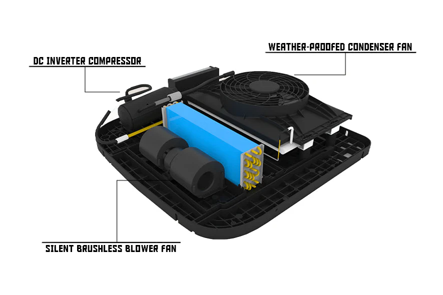 Velit 2000R Rooftop Air Conditioner 12V/24V/48V - Image 5