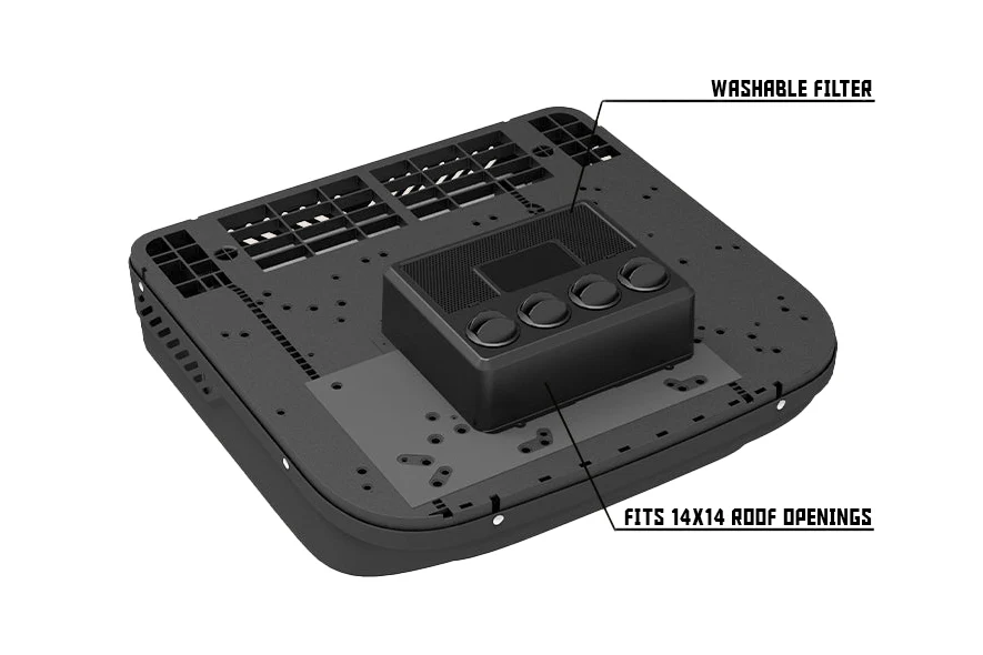 Velit 2000R Rooftop Air Conditioner 12V/24V/48V - Image 6